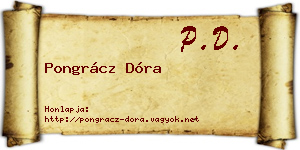Pongrácz Dóra névjegykártya